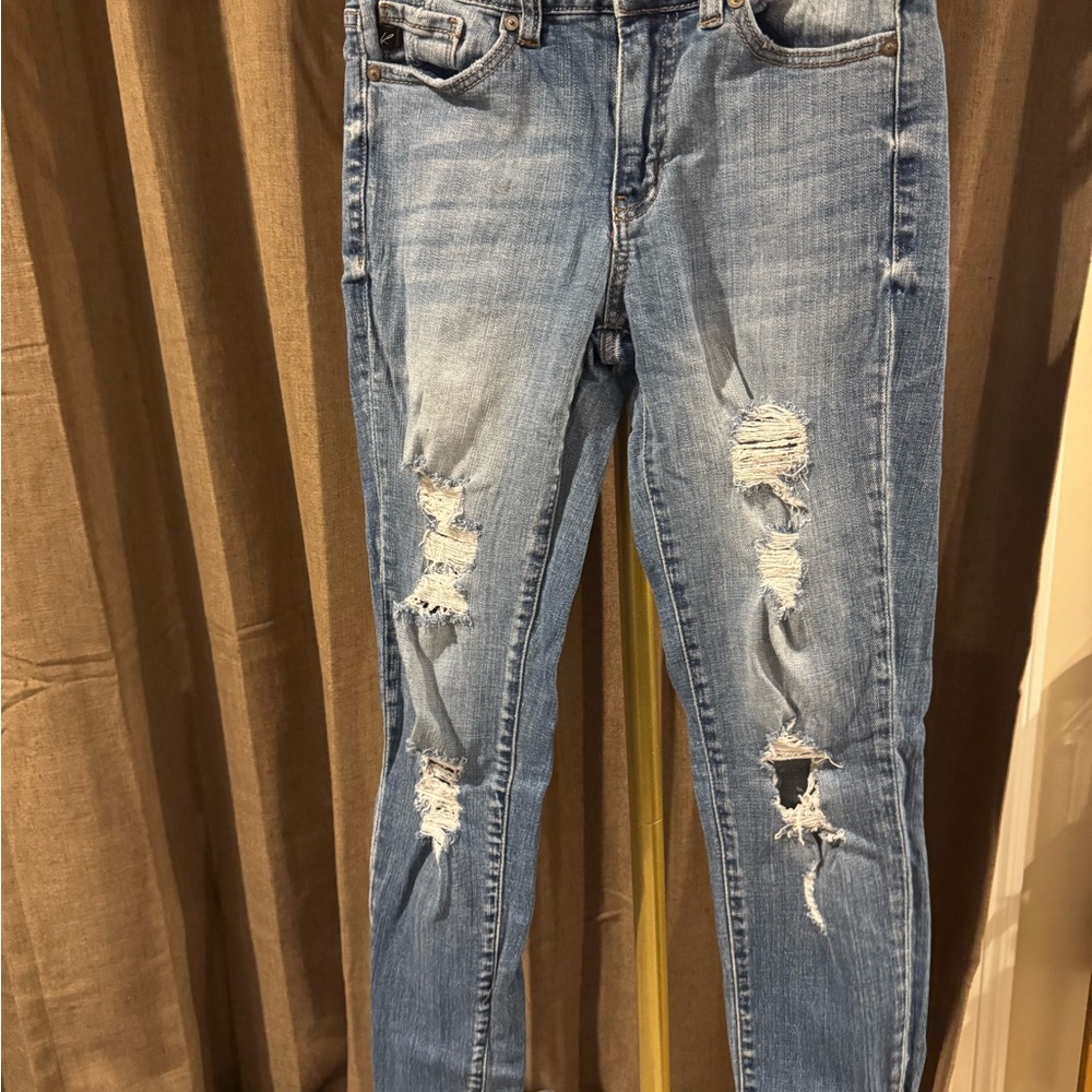 KanCan Light Blue Distressed Skinny Jeans